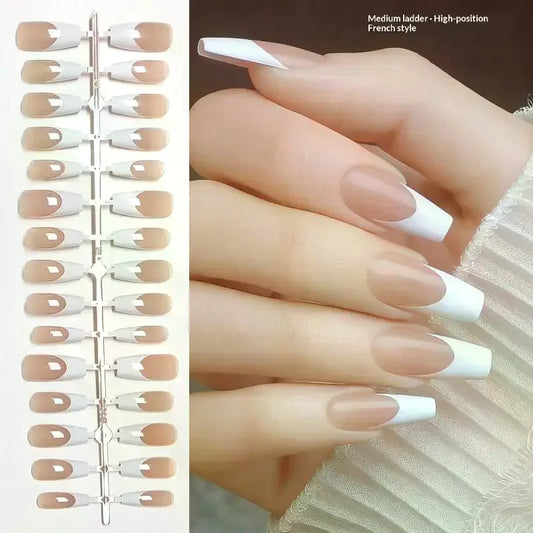Elegant French Glow Nail Set