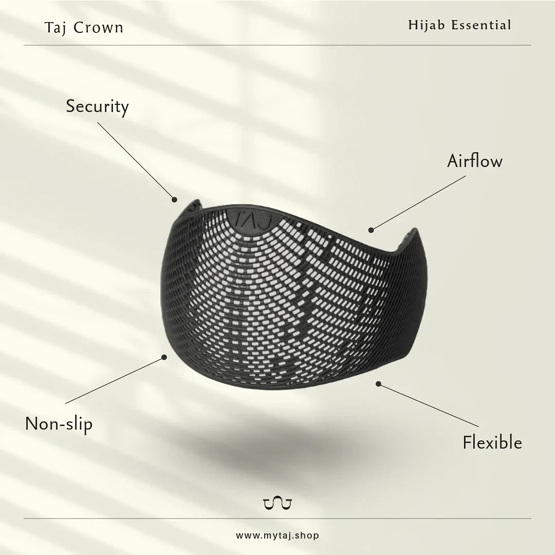 Anti Slip Muslim Taj Crown For Hijab