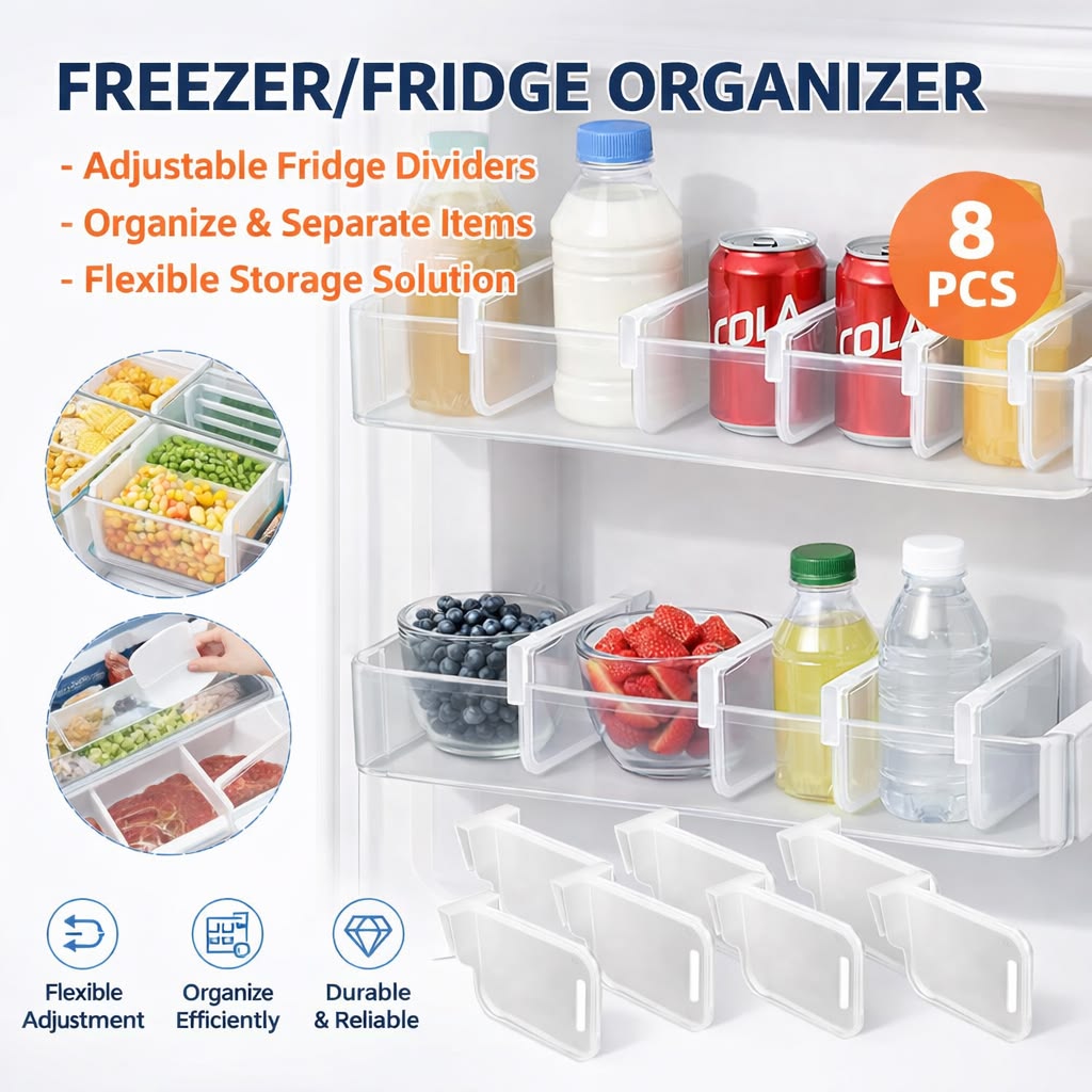Premium Adjustable Refrigerator Organizer