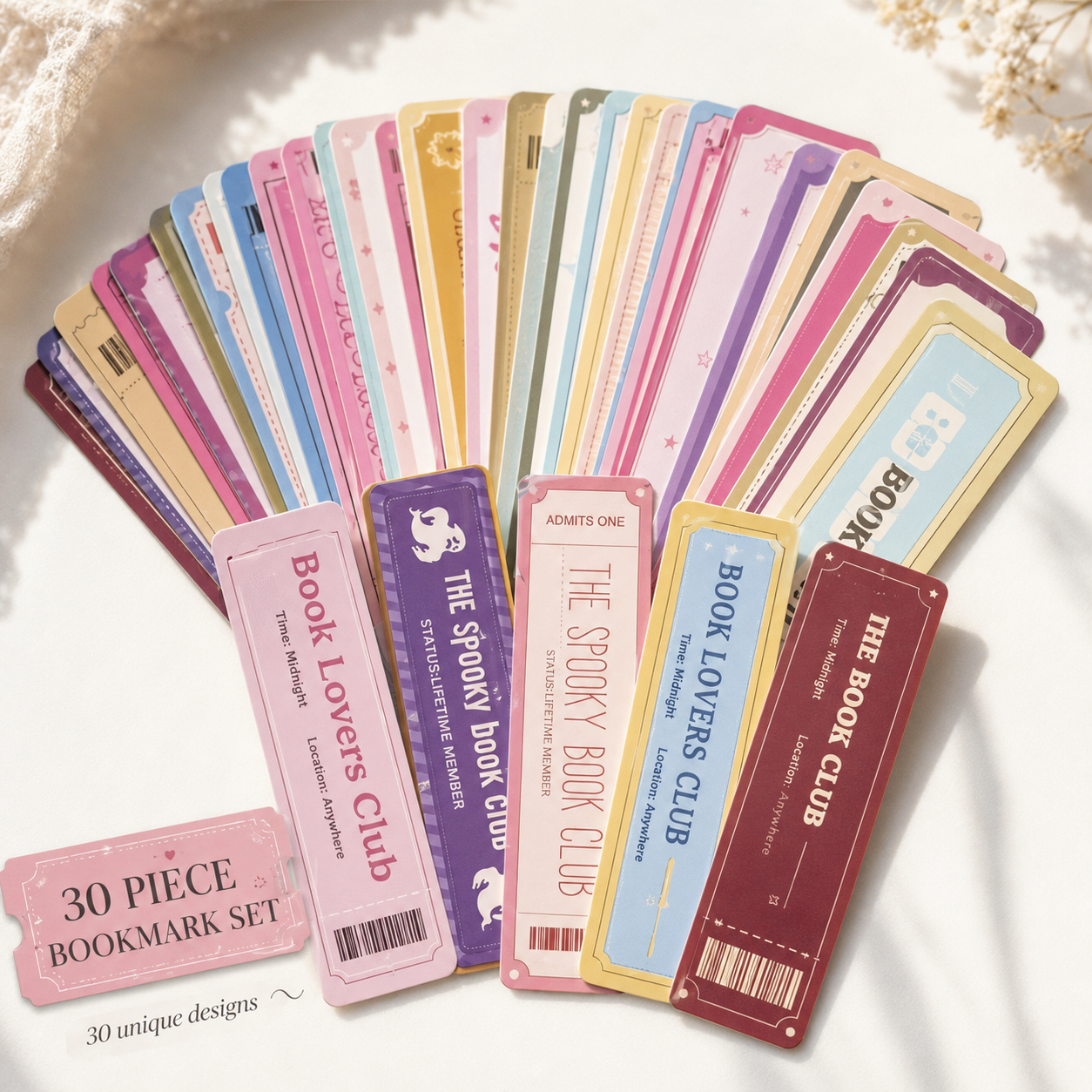 Aesthetic Book Lover Bookmarks Set