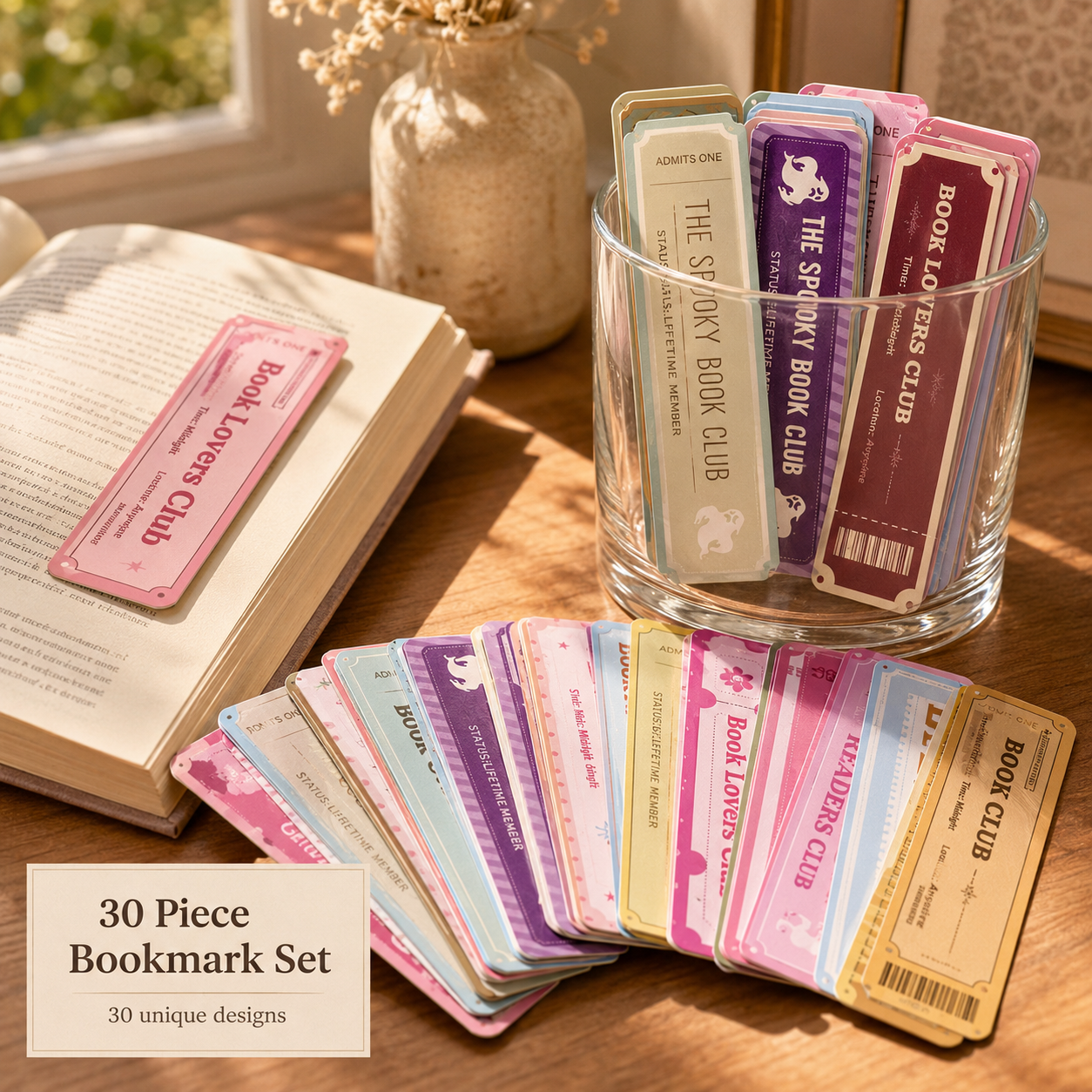 Aesthetic Book Lover Bookmarks Set