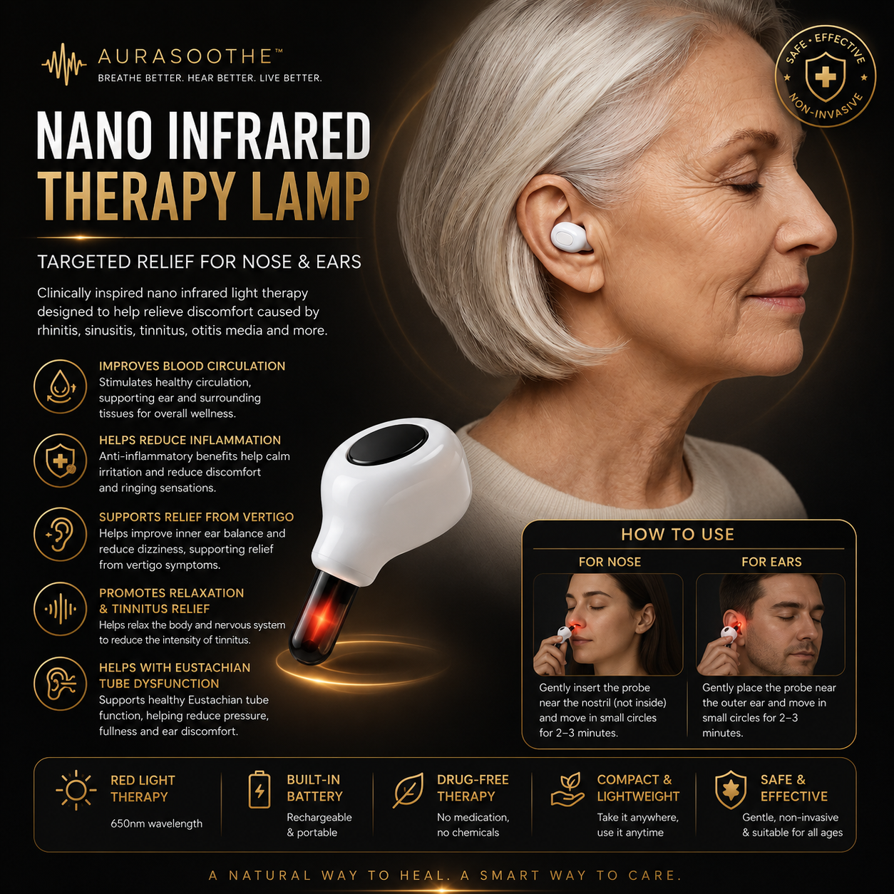 Rechargeable Nano Infrared Therapy Lamp