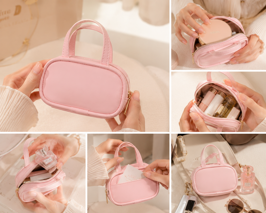 🌸 Mini Charm Keychain Cosmetic Bag 🎀✨