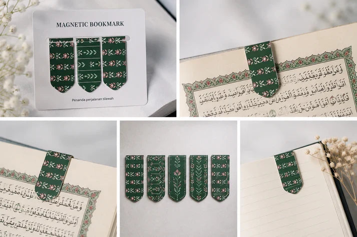 Primary Blooms magnetic bookmark
