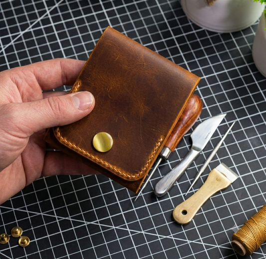 Stylish minimalist Handmade Persian wallet