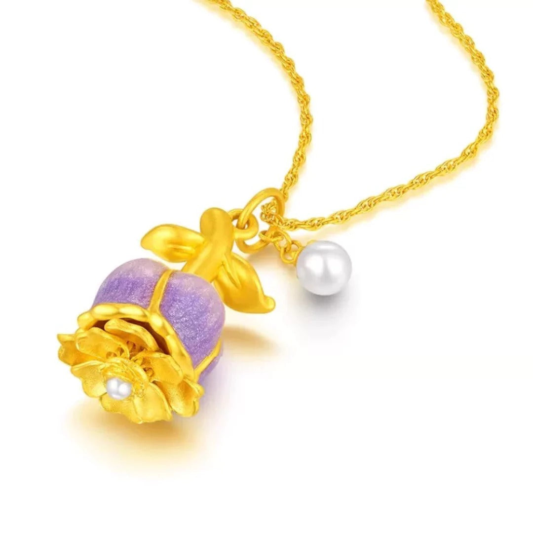 Aurora Rose Necklace – The Blossom of Love