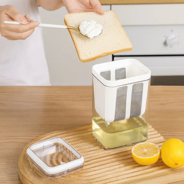 Multifunctional Yogurt Filter with Fine Mesh Strainer - 1800 ML