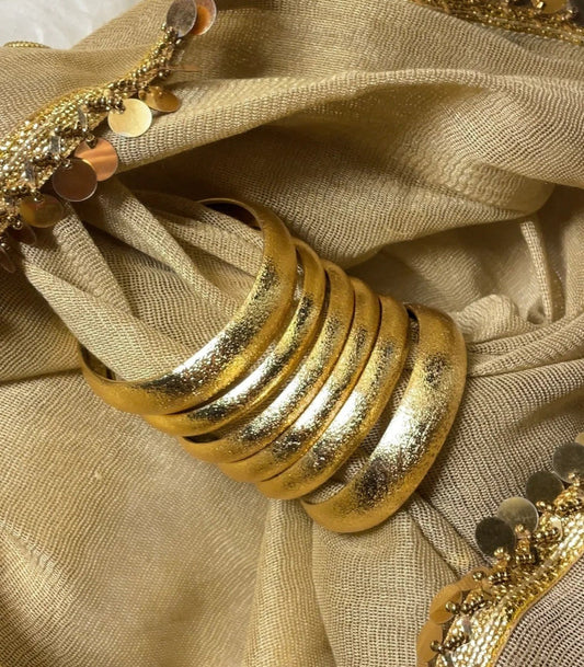 Royal Aura Textured Bangles Set