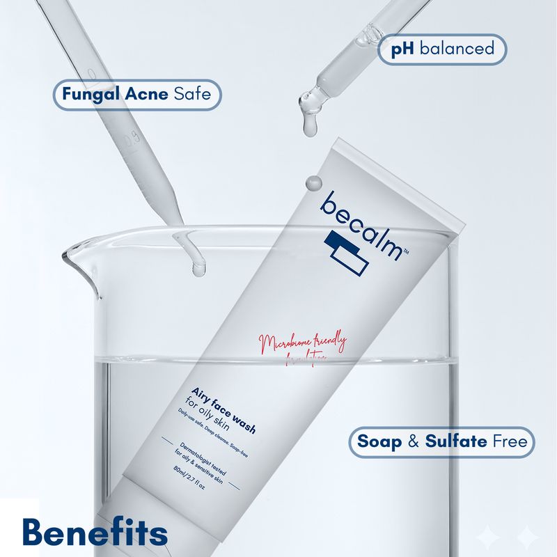 Becalm Airy Face Wash for Oily Skin