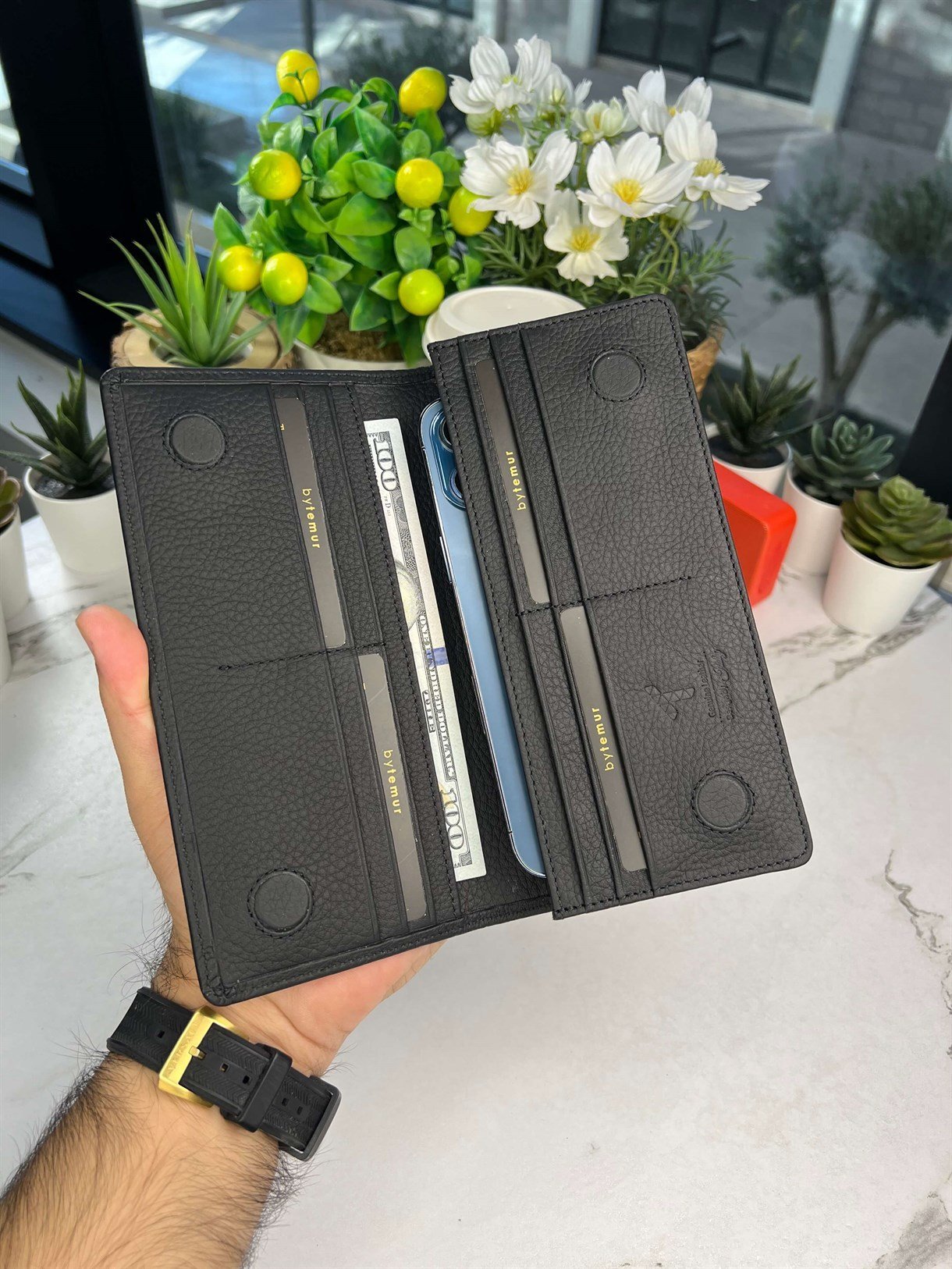LEATHER LONG WALLET FOR MEN
