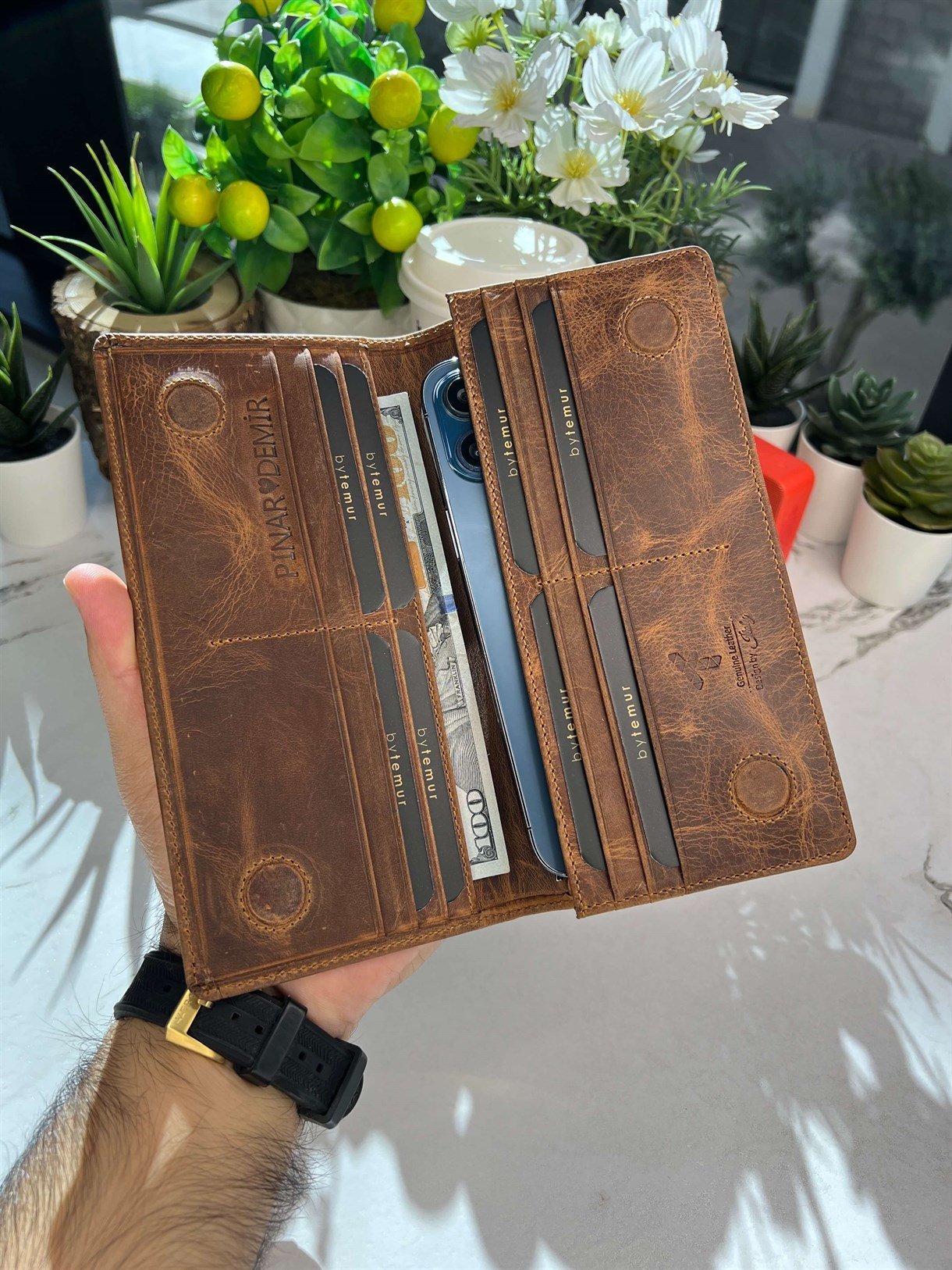 LEATHER LONG WALLET FOR MEN